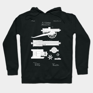 Gatling Gun Patent - 1862 Machine gun - PBpng Hoodie